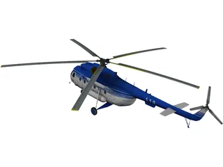 Mil Mi-17 Romanian Police 3D Model