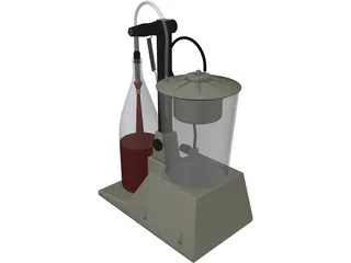 Wine Bottler 3D Model