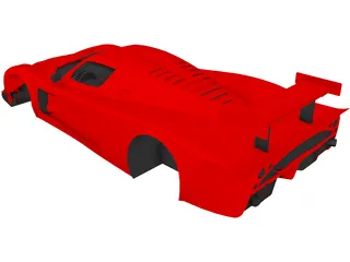 Maserati MC12 Body 3D Model