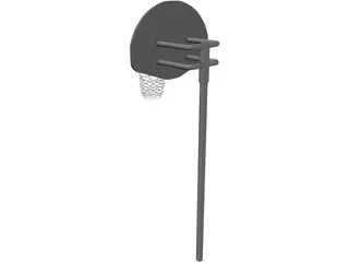 Basketball Street Hoop 3D Model