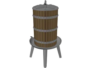 Grape Press 3D Model