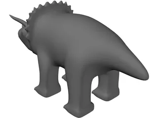 Triceratops Toy 3D Model