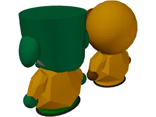 South Park Characters 3D Model