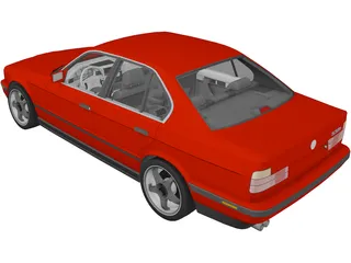 BMW 535i E34 (1990) 3D Model