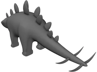 Stegosaurus Toy 3D Model