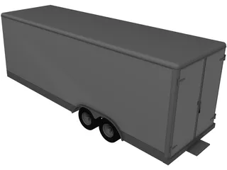 Trailer 22inch Wells Cargo 3D Model