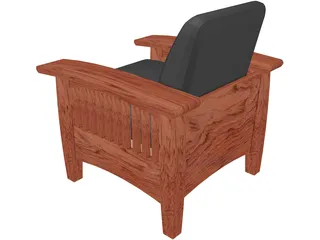 Leather Armchair 3D Model