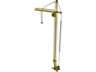 Tower Crane 3D Model