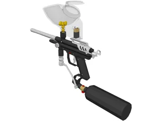 Paintball Gun 3D Model