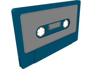 Audio Cassette 3D Model