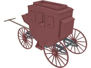 Stagecoach 3D Model