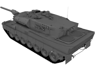 Leopard 2A6 3D Model