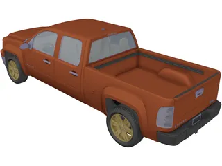 GMC Sierra Crew Cab (2013) 3D Model