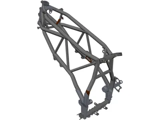 KTM 950 Rally LC8 Frame 3D Model