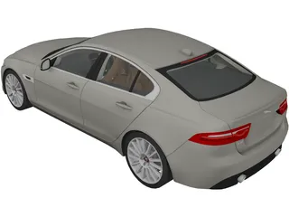 Jaguar XE Portfolio (2018) 3D Model