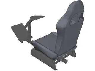 Simracing Cockpit 3D Model