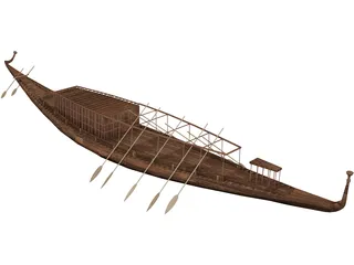 Egypt Boat 3D Model