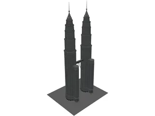 Petronas Towers 3D Model