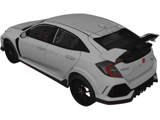 Honda Civic Type-R (2018) 3D Model