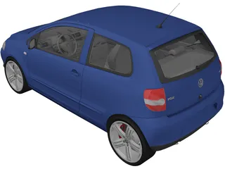 Volkswagen Fox (2005) 3D Model