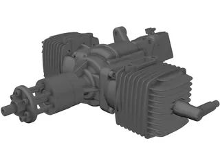 ZDZ 112cc Engine 3D Model