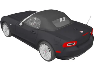 Fiat 124 Spider (2017) 3D Model