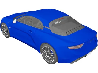 Renault Alpine A110 (2018) 3D Model