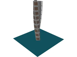 Turning Torso Tower Malmo 3D Model