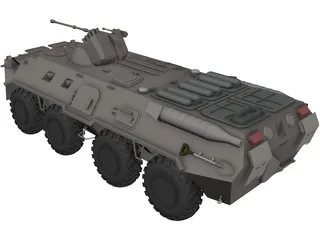 BTR-80 Armored Personnel Carrier 3D Model