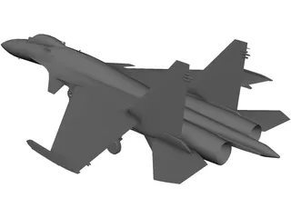 Sukhoi Su-37 Flanker 3D Model