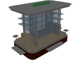 Kiosk 3D Model