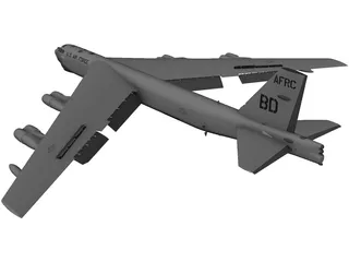 Boeing B-52 Stratofortress 3D Model