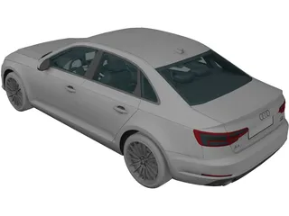 Audi A4 (2017) 3D Model