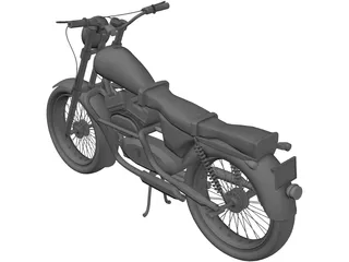 Yamaha SR125 3D Model