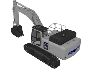 Komatsu PC490 3D Model