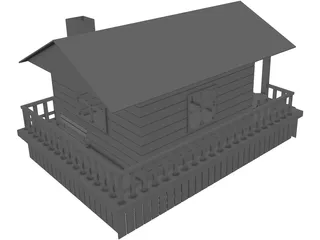 Hunter Cabin 3D Model