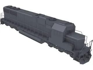 SD60 Train 3D Model