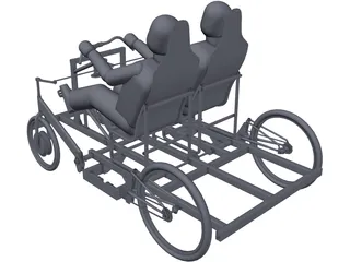 Pedal Driven Vehicle 3D Model