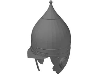 Russian Knight Helmet 3D Model