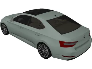 Skoda Superb (2017) 3D Model