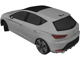 Seat Leon Cupra (2015) 3D Model