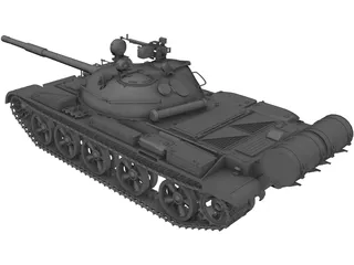 T-62A 3D Model