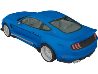 Ford Mustang Shelby Super Snake Coupe (2018) 3D Model