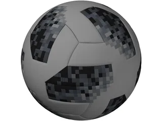 Russia Worldcup Soccer Ball 3D Model