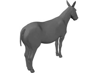 Donkey 3D Model