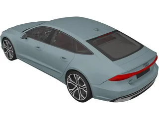 Audi A7 Sportback (2018) 3D Model