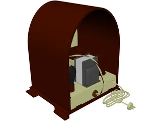 Antique Radio 3D Model