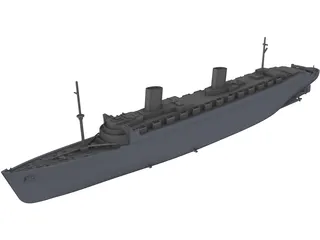 Queen Elizabeth (1940) 3D Model