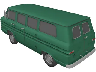 Chevrolet Corvair Greenbrier (1961) 3D Model