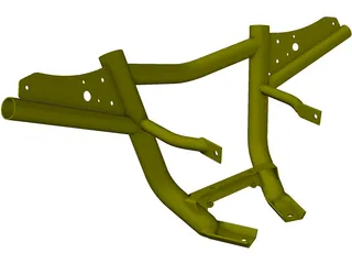 Yamaha Raptor Front Bar Carry 3D Model